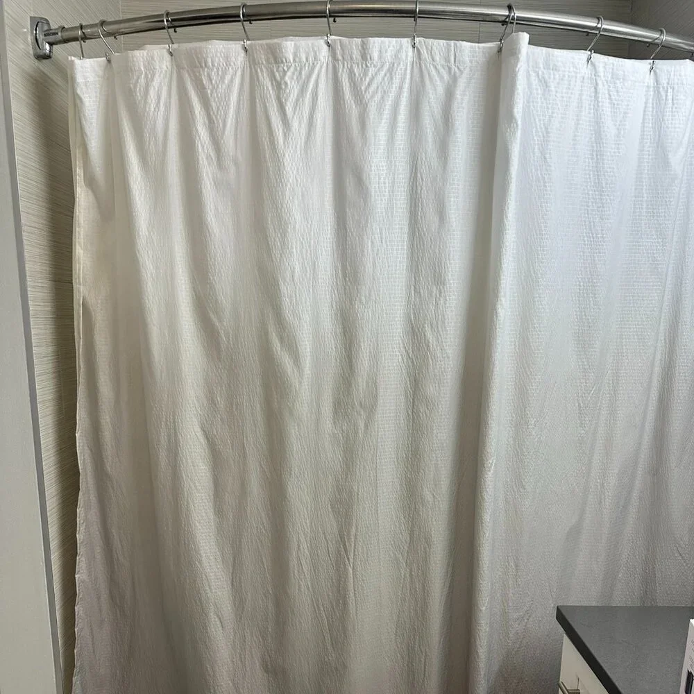 Target Ombre Seersucker Shower Curtain Madison Park - Grey / White / Maris